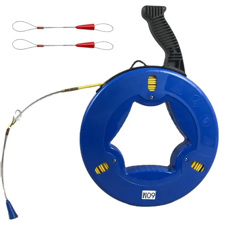 Fiberglass Fish Tape Reel - Efficient Electrical Cable Puller Fiberglass Fish Tape Reel - Efficient Electrical Cable Puller