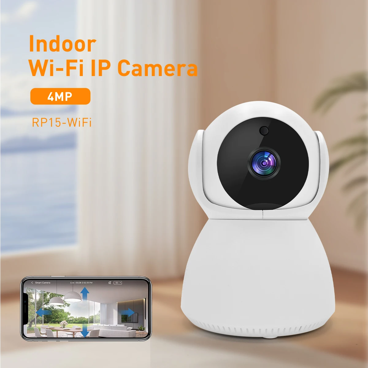 product v380 rp15 wifi lan 4mp indoor security camera hd ptz cctv with night vision alarm storage motion detection tf card  cloud data-61