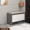 Modelo de dos puertas - gris oscuro - cojines de asiento color caqui blanco - 80 cm