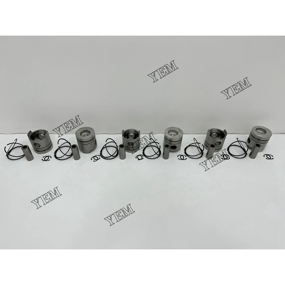 FD6 Piston With Ring Kit Fit for Nissan Forklift Excavator Engine for Nissan Piston With Ring Kit
