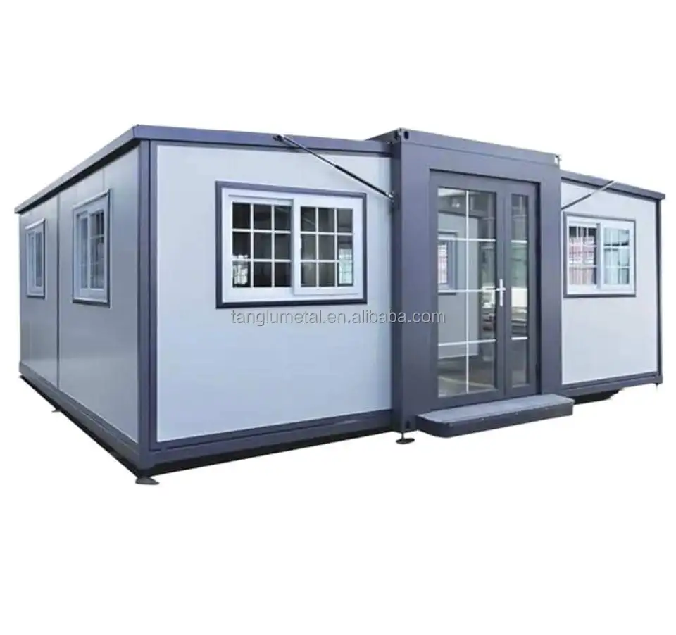 Modular Foldable Portable Container House Prefab with 2 Bedroom Plans Expand Shipping Container Home
