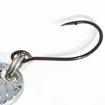 Zinc Alloy Sequin Spoon Lure Bait Artificial Hard Bait for Micro Creature Diverse Mandarin Fish White Striped Fish Gold Silver – Metal Jig – view 4