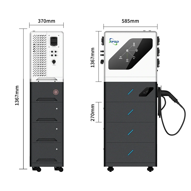 7000W System with Electric Vehicle /EV Charger Emergency Energy Storage PV Storage Charging 300 Ah 15kwh All in One System supplier