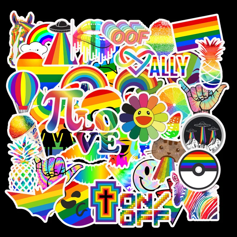 Pride Stickers, 200 PCS Rainbow Stickers for LGBTQ Sticker Packs