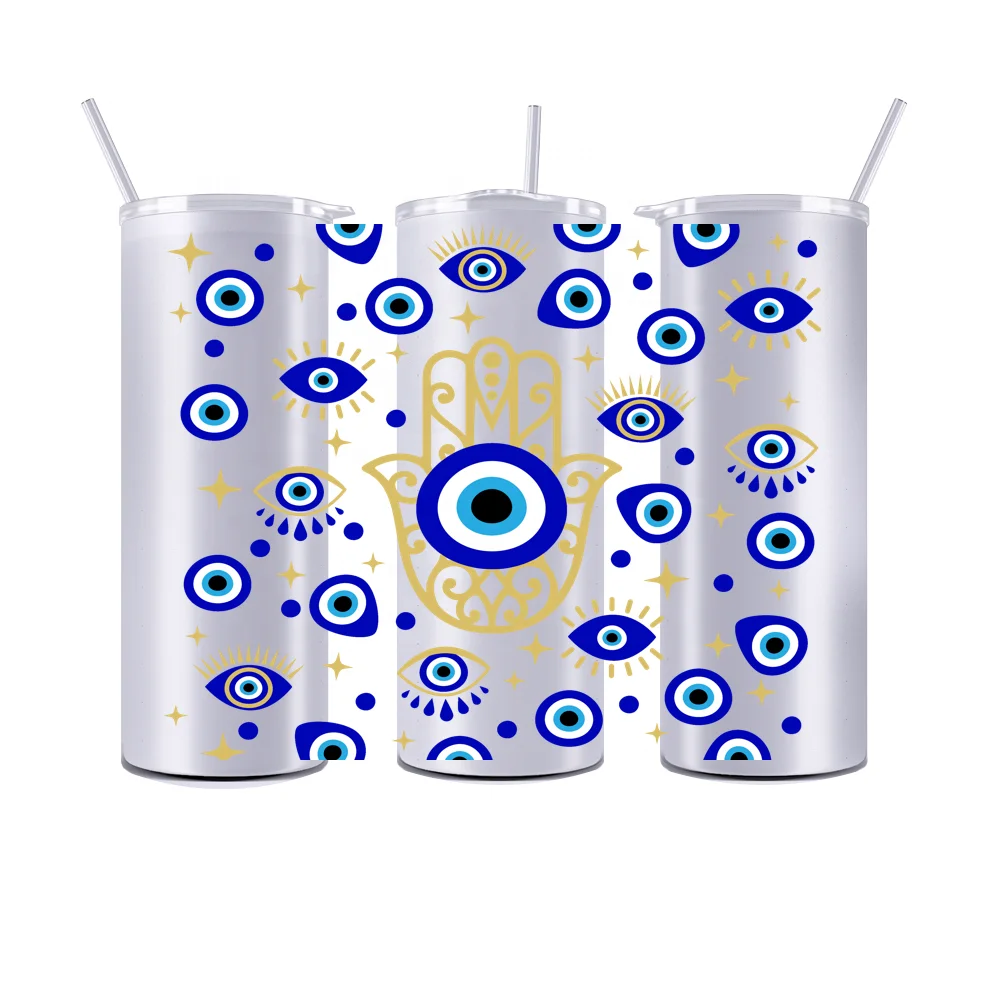 New Evil Eyes Latina Culture 20OZ UV DTF Straight Wrap Transfers Stickers  Custom Labels DIY Waterproof Logo for Tumbler, image size:1000x1000