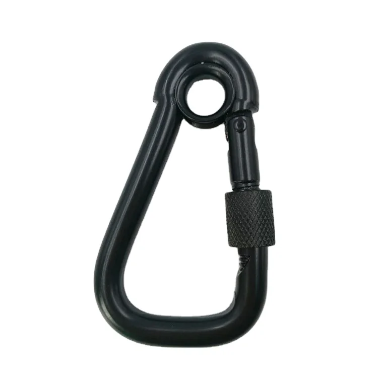 Heavy-Duty Stainless Steel Snap Hook with Eye and Screw for Climbing, Rigging, and Industrial Use
