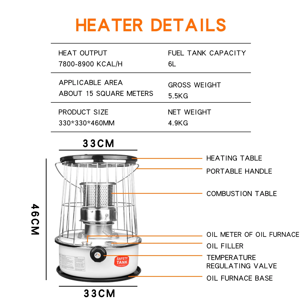 New Portable Kerosene Heater With Griddle,Small Kerosene Space Heaters
