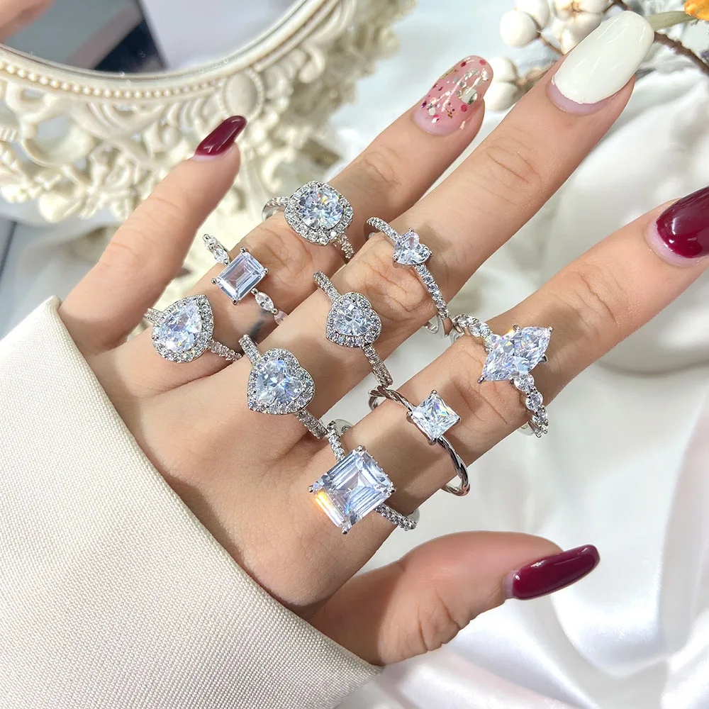cesoi リング★2Finger Crystal Ring Silver★ cesoi リング☆2Finger Crystal Ring Silver☆