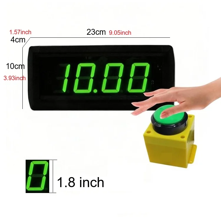 ガンシン ホットセール 人気商品 10秒反応時計 LEDデジタル 10秒