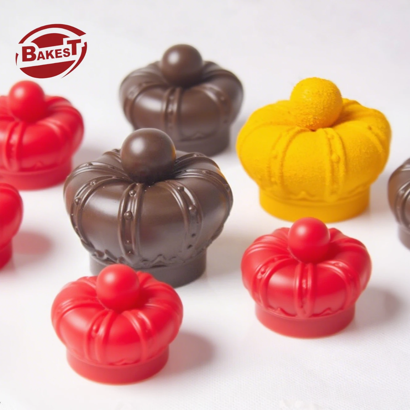 Crown-shaped Mousse Cake Silicone Mold French Dessert Kitchen Baking Tool Food Grade Silicon Embossed Logo OPP Bag Packaging