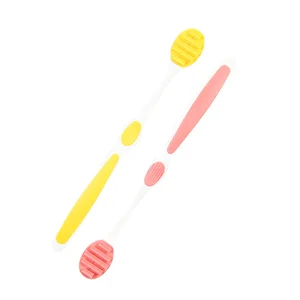 Free Sample Adult Rubber Tongue Cleaner Oem Label High Quality Factory Sale Tongue Scraper Individual Wrapped