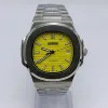 Silver Case+Yellow Dial