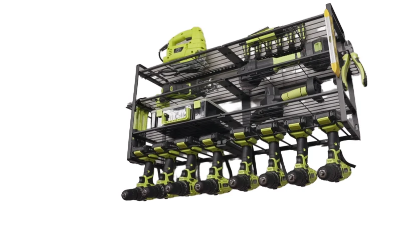 Power Tool Organizer Wall Mount Storage Rack, Heavy Duty Tool Box Organizer, Garage Storage Drill Holder