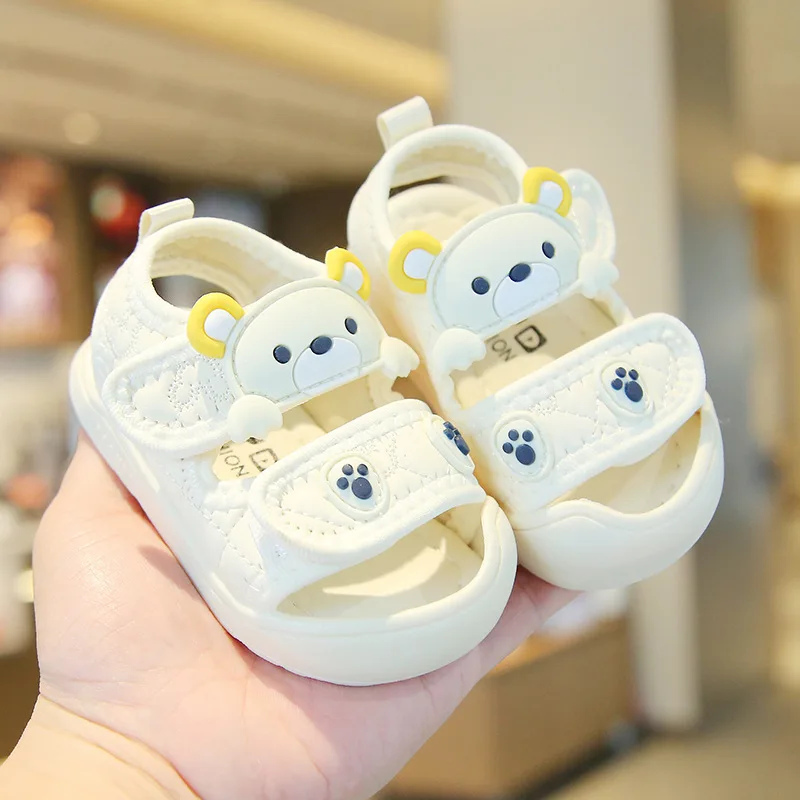 Cute Baby Boy Shoes Trendy PU Toddler Sandals for Summer