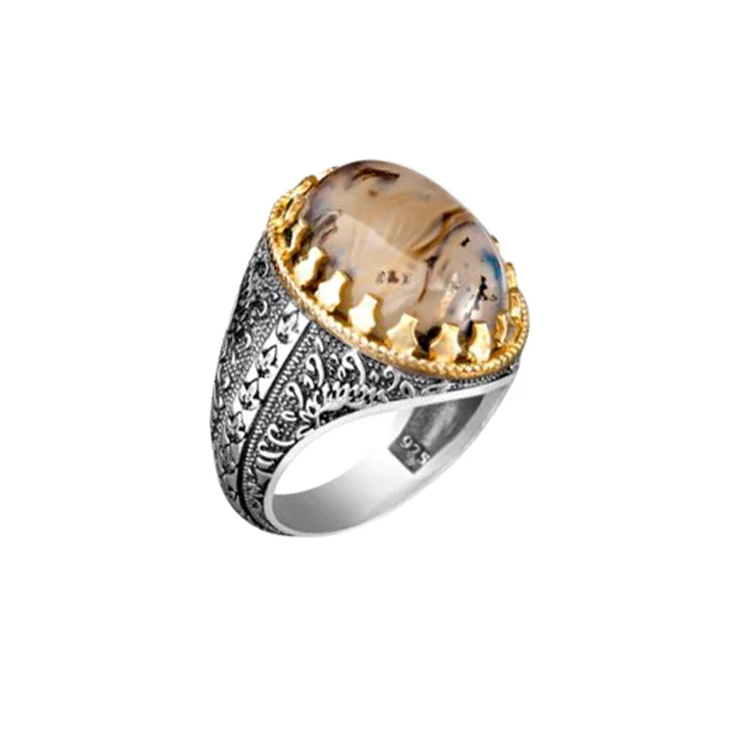Solid 925 Sterling Silver Archer Thumb Ring - Ottoman Turkish Style Men's Ring, No Stone - View #4