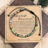 Bracelet Jaspe Impérial Turquoise Sédiment Vert Foncé