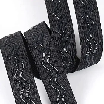 Silicone printed knitted elastic band for clothing anti-slip elastic ribbon
