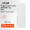 White 250pcs/box square hole