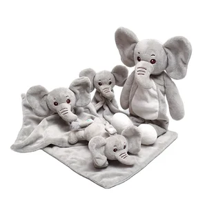 Baby Appease Towel Cartoon Cute Elephants Soft Plush Toys Multifunctional Appease Towel