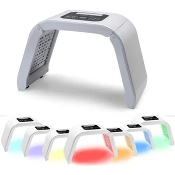 Portable SPA Acne Removal Anti-Aging Facial Mask Machine 7 Color LED Red Light Therapy Sprayer Face Head US Beauty Equipment