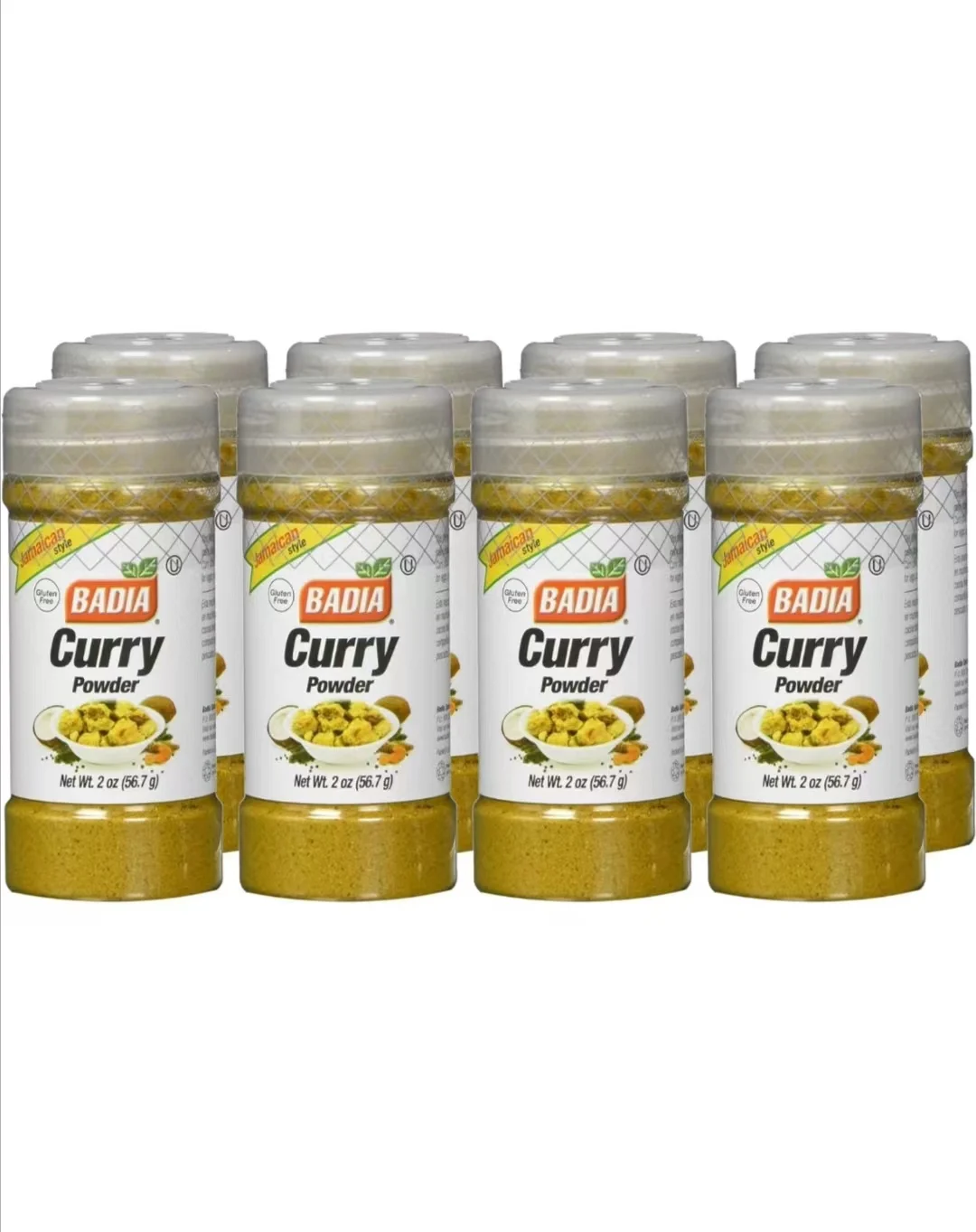Canned Curry Powder Label. Condiment Label. Selfadhesive Sticker
