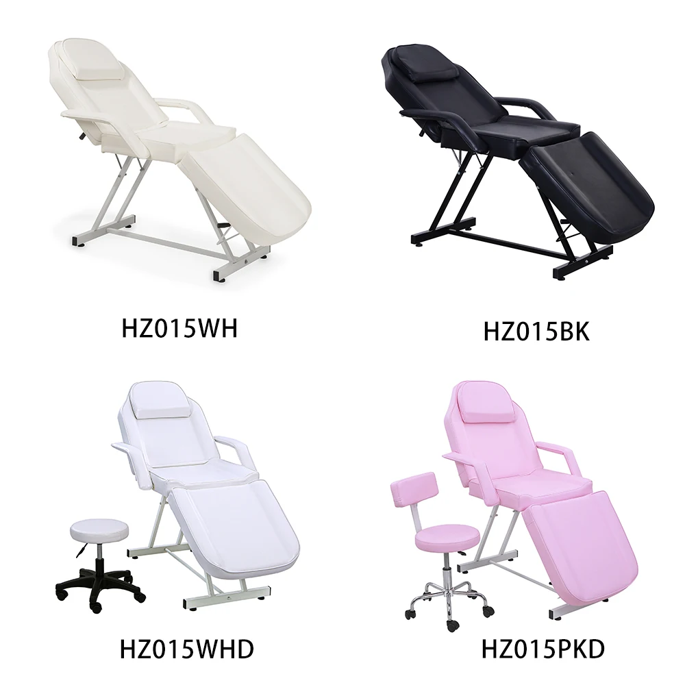 Modern Design Reclining Facial Eyelash Extension Bed for Beauty Tattoo Massage Salon Spa Shop Furniture Synthetic Leather