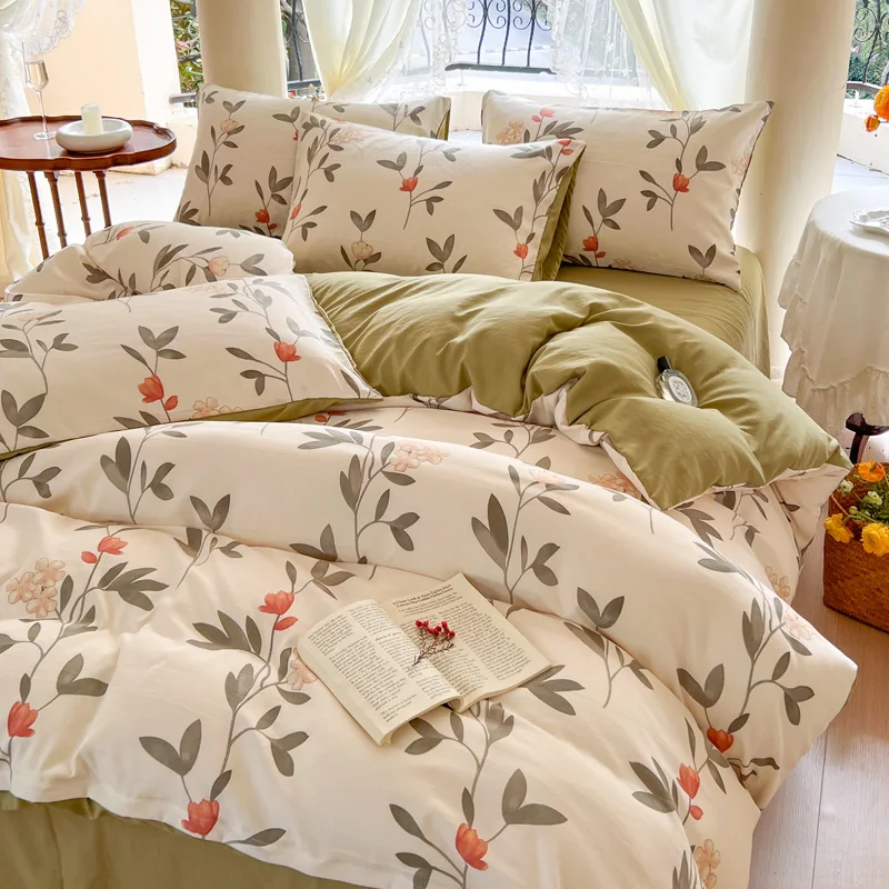 100 Cotton Bedding Printed Bed Sheet Wholesale Cheap Duvet Cover Sets