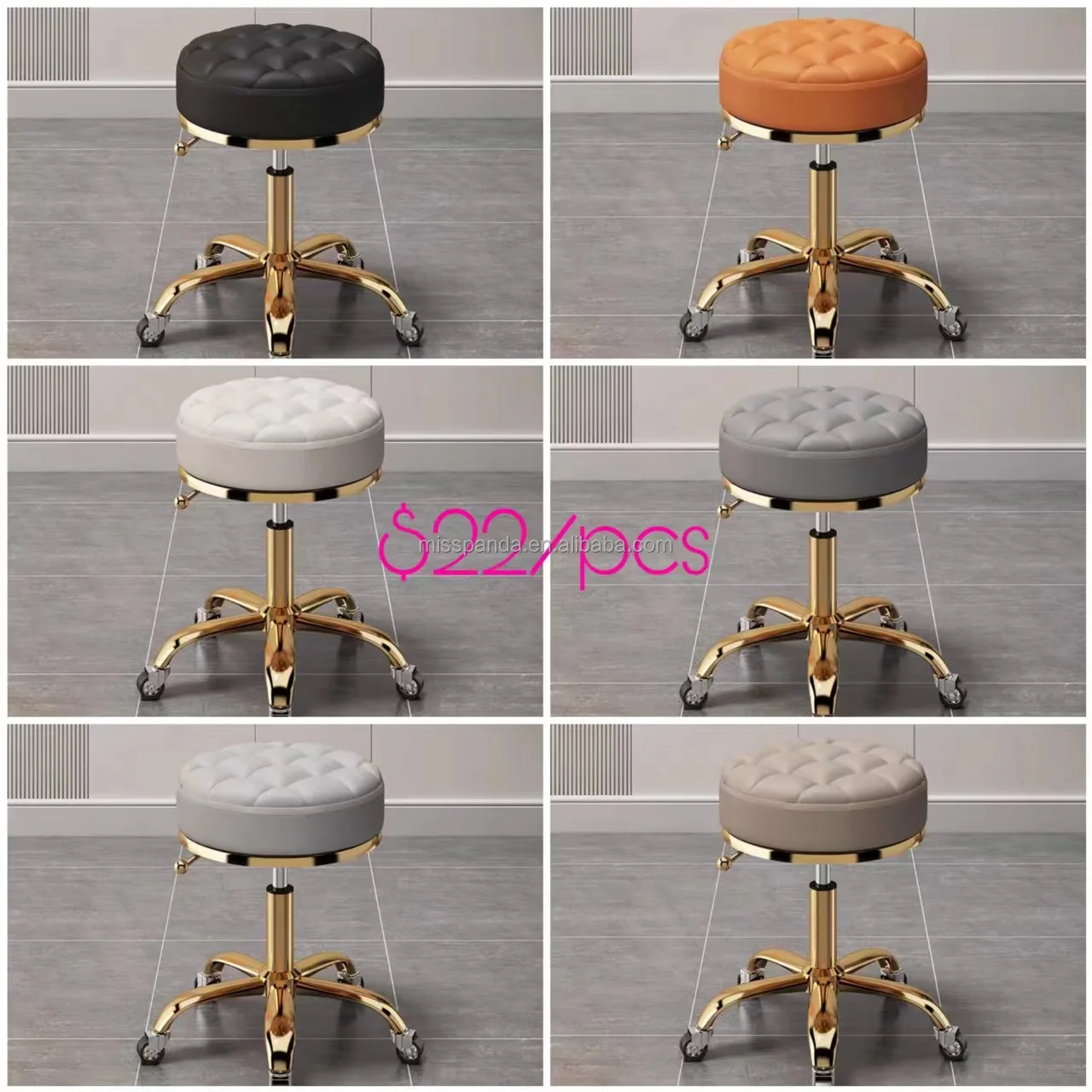 Low Price Pedicure Foot Stool Spa Pedicure Stool Nail Technician Chair