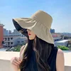Black vinyl fisherman's hat - khaki