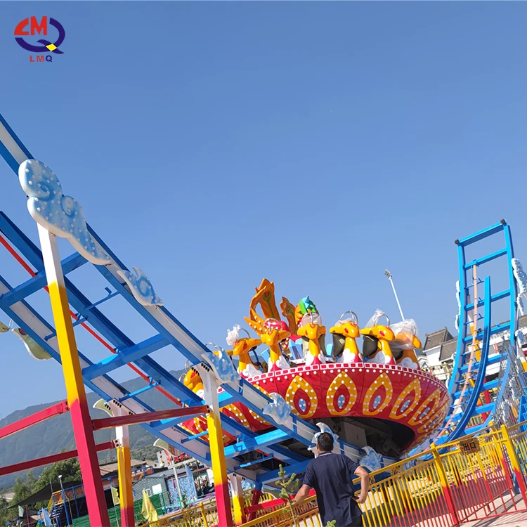 Luna Amusement Park Sliding Equipment Flying UFO Disco Rides