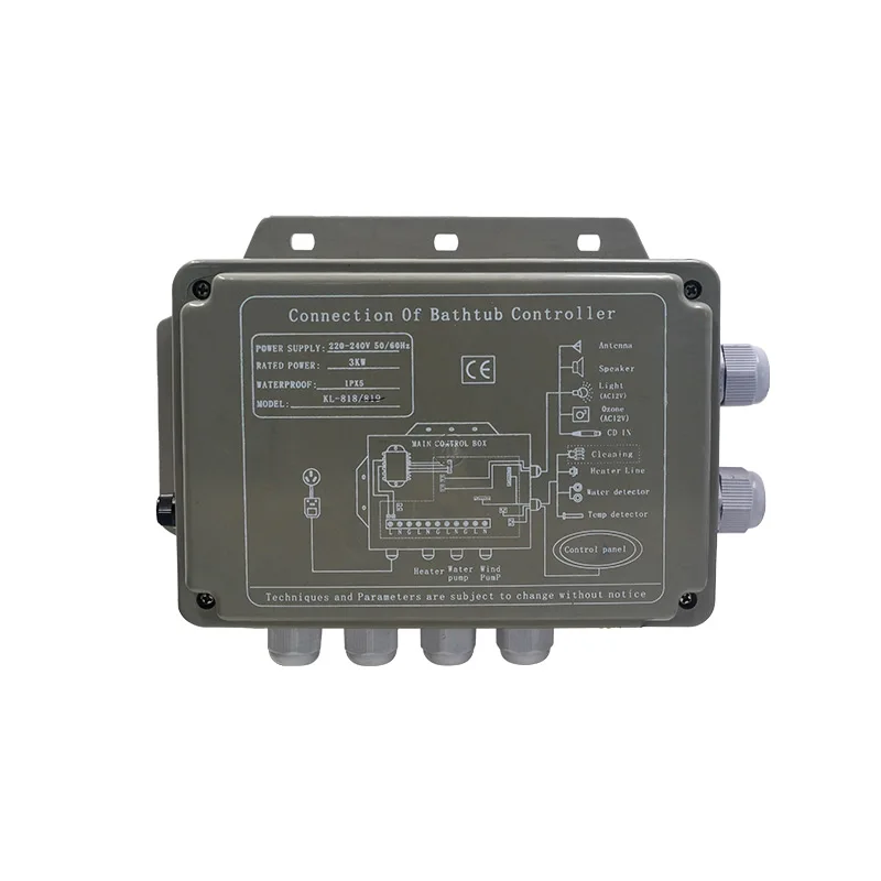 Элегантный и практичный Ванна трогательный контроллер KL-818 для ванной водонагреватель Электрический блок управления регулятор температуры