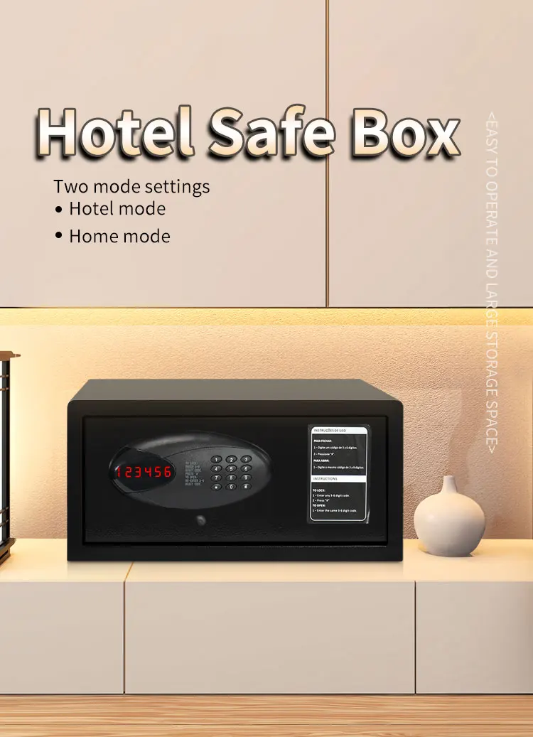 CEQSAFE American Hotel Office Security Digital Keypad Lock Electronic Safe Box details