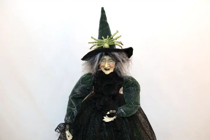 Новинка 2021 тематическая вечеринка на Хэллоуин атмосфера ужаса старая ведьма эльф ткань кукольный стол украшение для