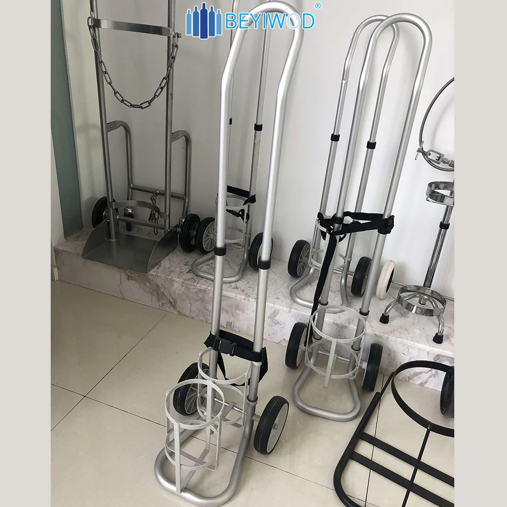 BEYIWOD - 10 л/40 л/50 л ручной медицинский кислородный газовый баллон тележка/тележка для больничного использования