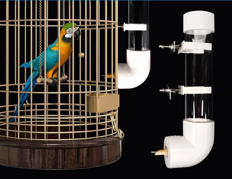 Bird Accessory Cage Hanging Bird Water Feeding Bottle Bird Drinker