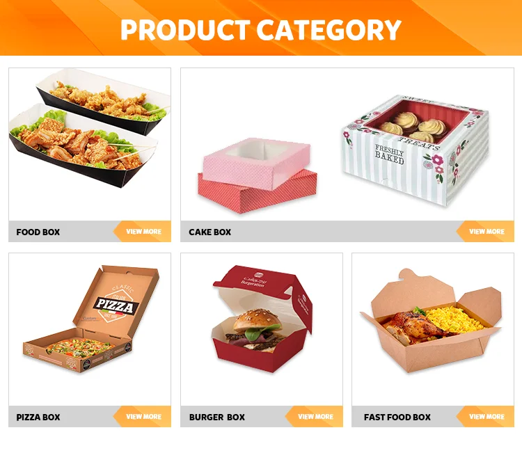 Disposable Food Tray Containers Takeout Snack Serving Cardboard ...