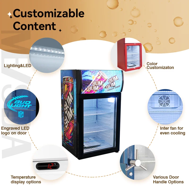 Meisda SC40B Mini Refrigerator - Perfect for Energy Drinks