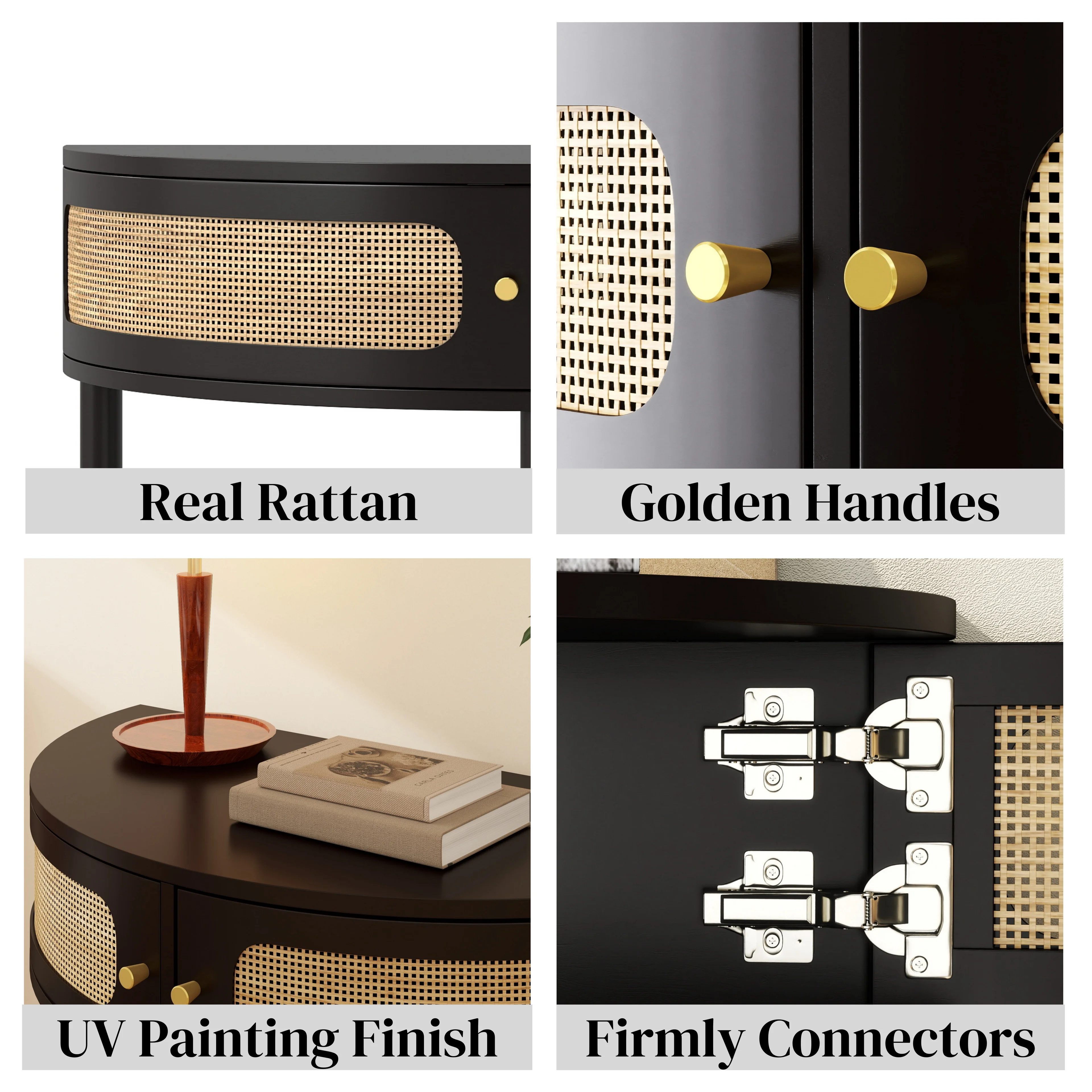 Elvarenae Ravelle Half-Moon Console Table — product detail