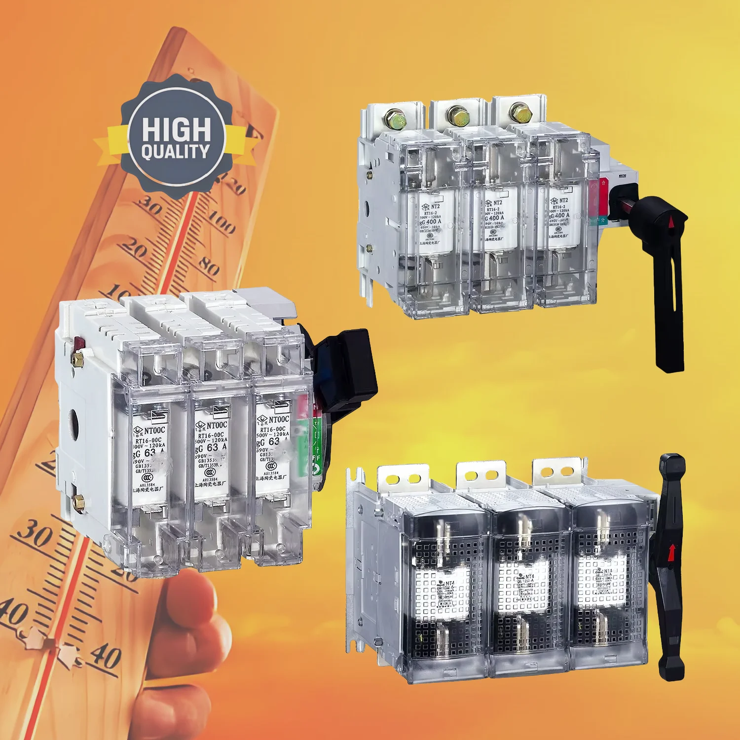 123 YUYE High Quality Factory Direct 400A Three Phase Fuse
