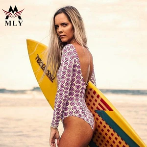 MLY Custom Swimwear One Piece Bikini Surf Swim Wear Purple Print Bikini 2026 New Swimsuit