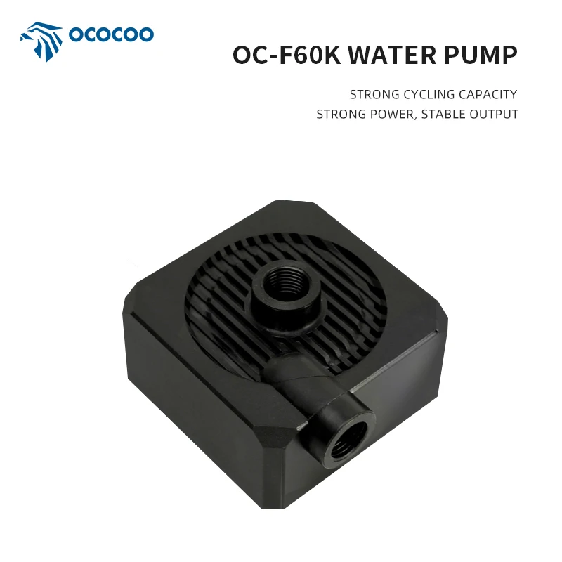 OCOCOO F60K 12V DC Computer Water Cooling Pump Low Pressure PC Manual Speed & Temperature Control OEM Customized Support