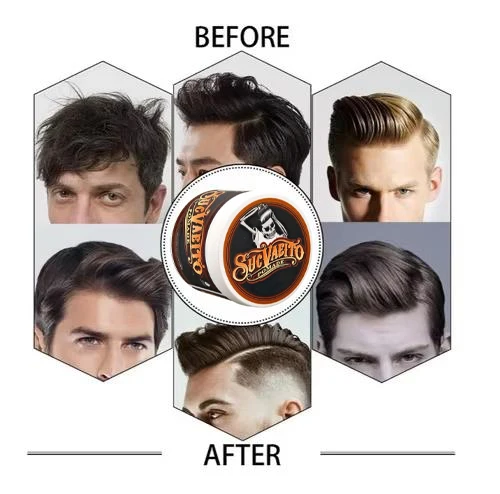 Индивидуальная этикетка оригинальная Укладка волос с сильным удержанием края для укладки органический воск гель помада для мужчин и женщин