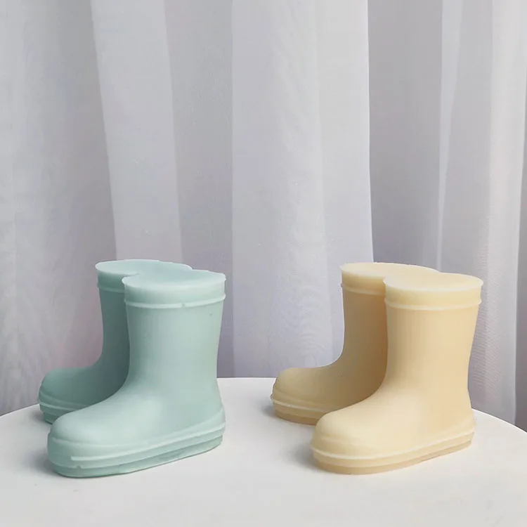 YS Boot Modeling Silicone Candle Mold Gypsum Ornaments Desktop Decorations Casting Mould DIY Aromatherapy Candle Making Tool