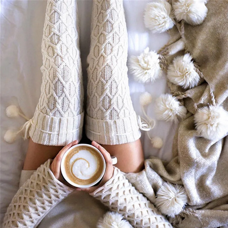 Women Warm Stocking Large Thigh High 
