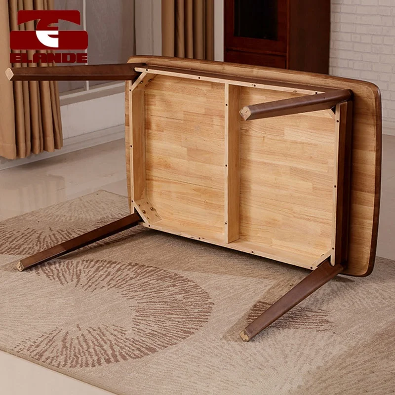Multifunctional Solid Wood Dining Table and Chair Simple Household Dining Table and Chair Combination for 4 People and 6 People