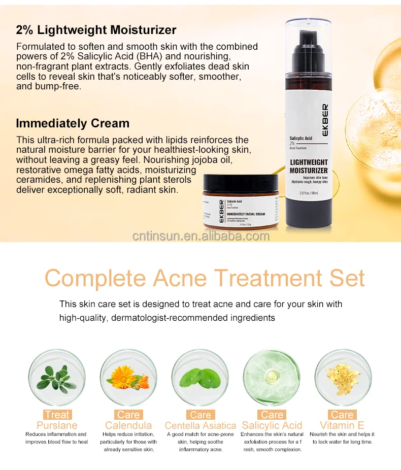 Customize Logo Salicylic Acid Dark Spots Lightening Skincare Antiacne