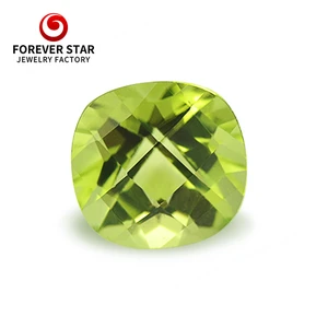 Wholesale Genuine Natural Stone Peridot Green 3*3mm Trillion Cut Loose Gemstone