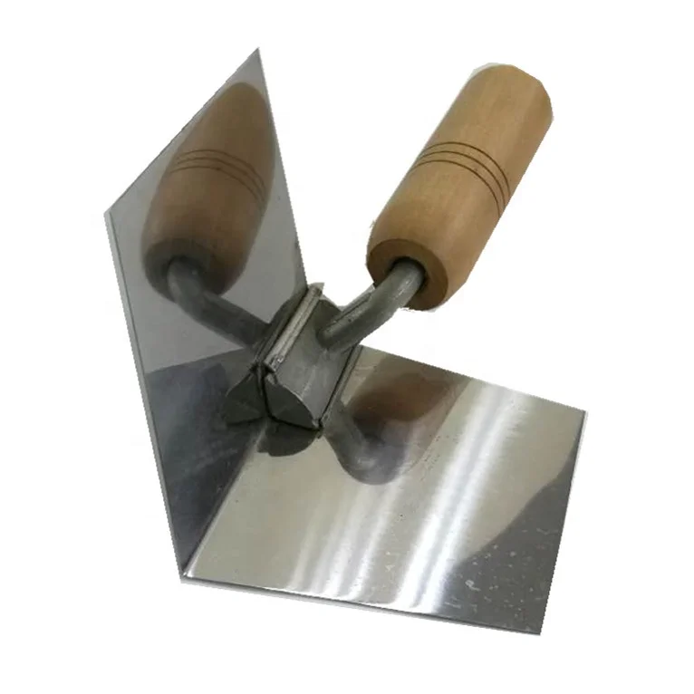 Ergonomic Grip Stainless Steel Drywall Corner Tool Industrial Grade 90 Degree Perfect Corner Trowel for Mudding Drywall