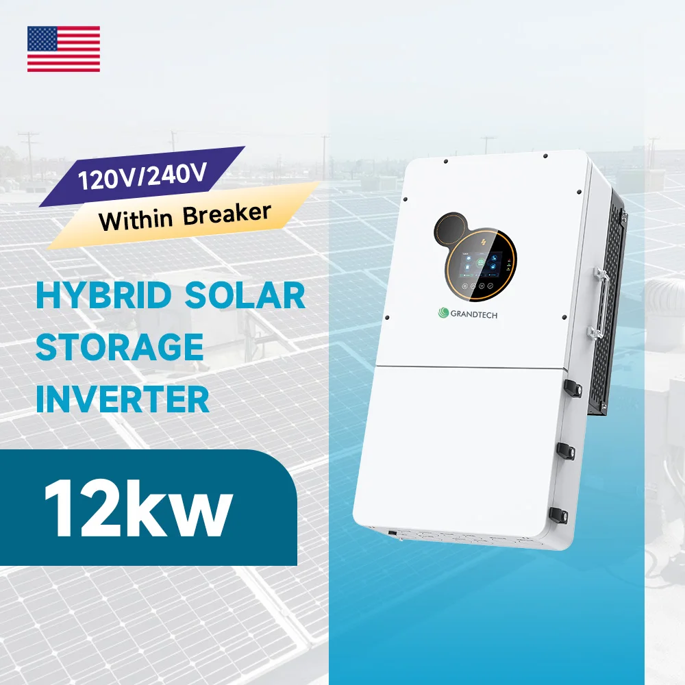 Grandtech Split Phase MPPT Solar Inverter 120V 240V 6KW 8KW 10KW 12KW Energy Storage Inverter Pure Sine Wave Solar Inverter