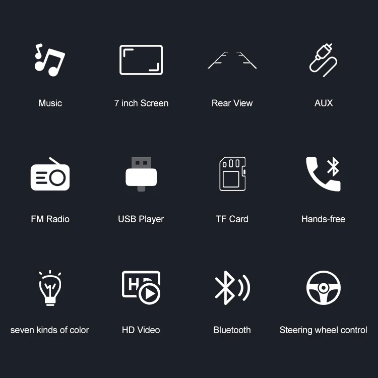 7010B 7 inch Dual Din Car Stereo Auto radio Head Unit Car Audio MP5 Multimedia Player car mp5 player